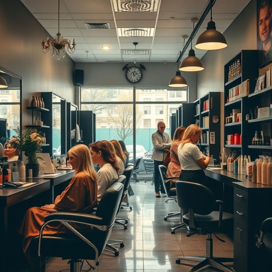 Private salon suite at Scott Farmer Hair Salon in Venice, Florida