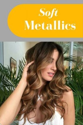 Metallic Balayage Hair Color
